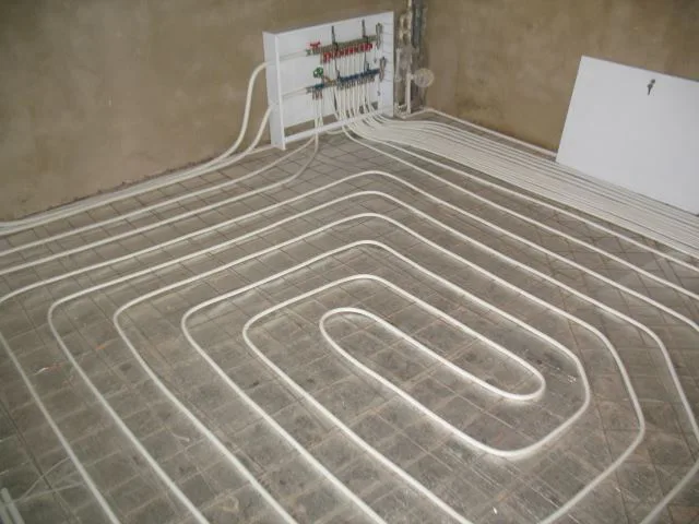 Монтаж тёплого пола