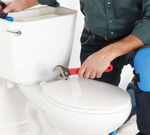 Установка унитаза