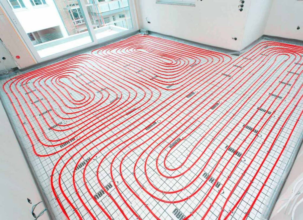 Монтаж тёплого пола - Сантехнические услуги