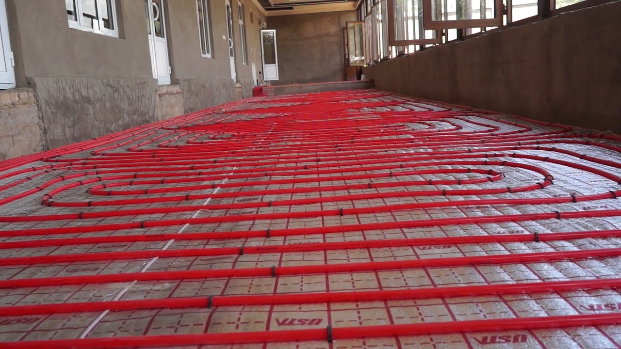 Монтаж тёплого пола