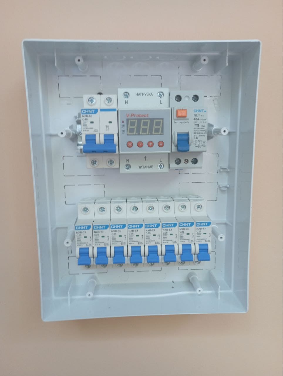 Установка электрической точки