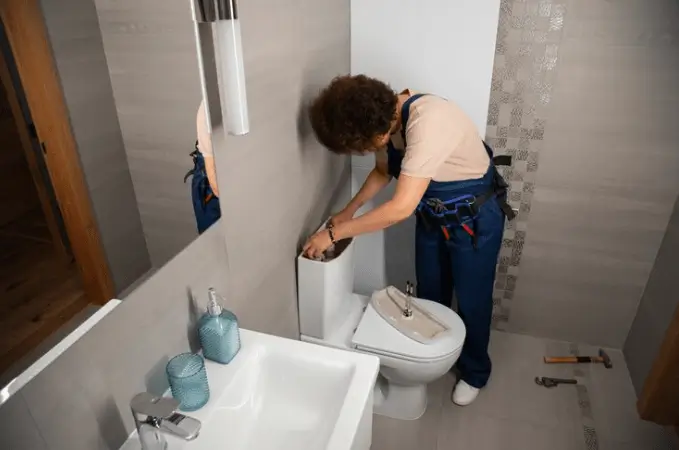 Установка унитаза