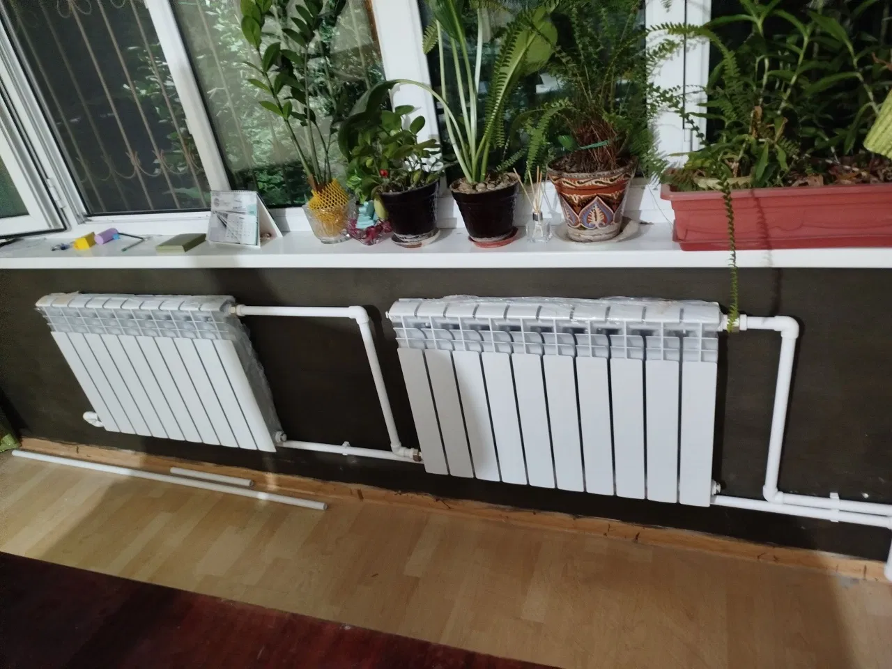 Установка радиатора