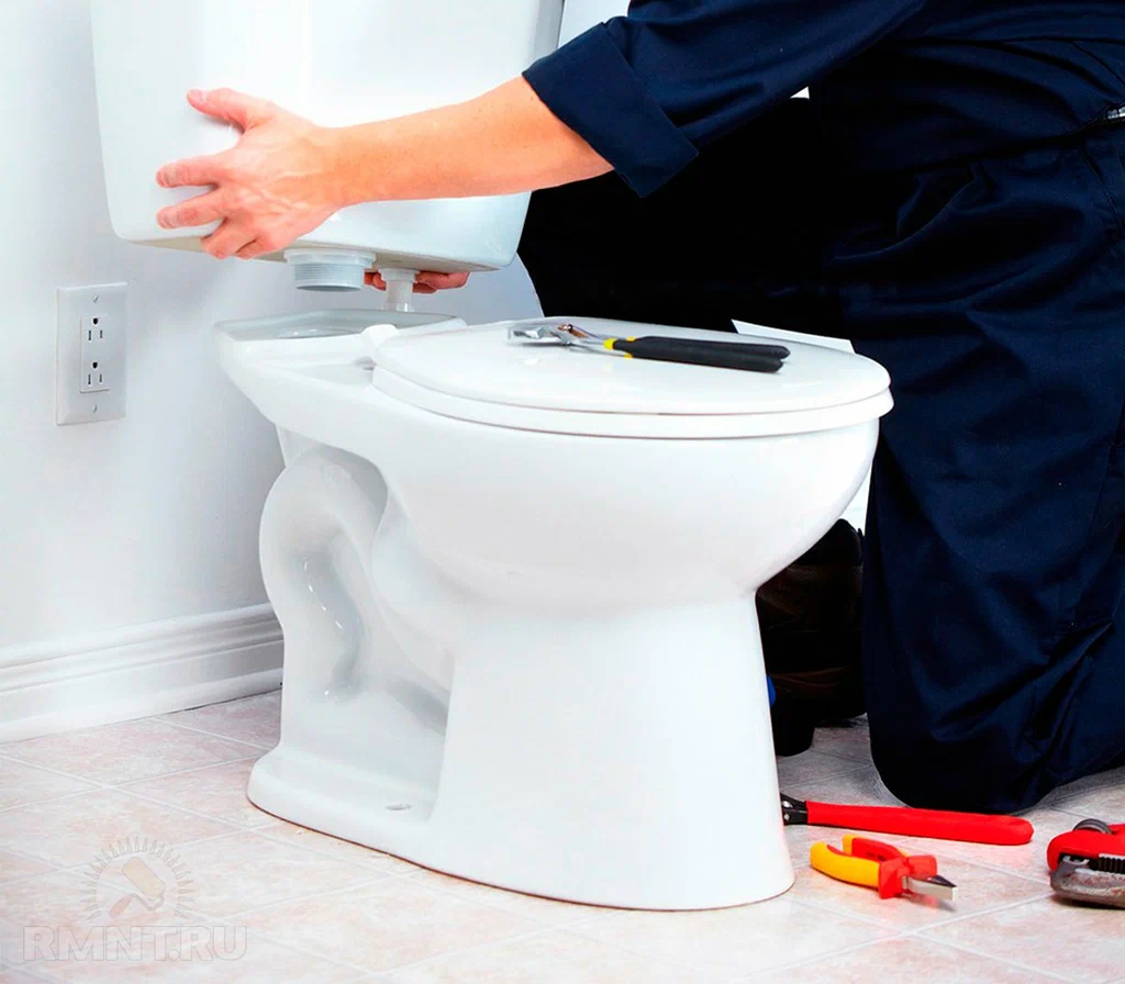 Установка унитаза
