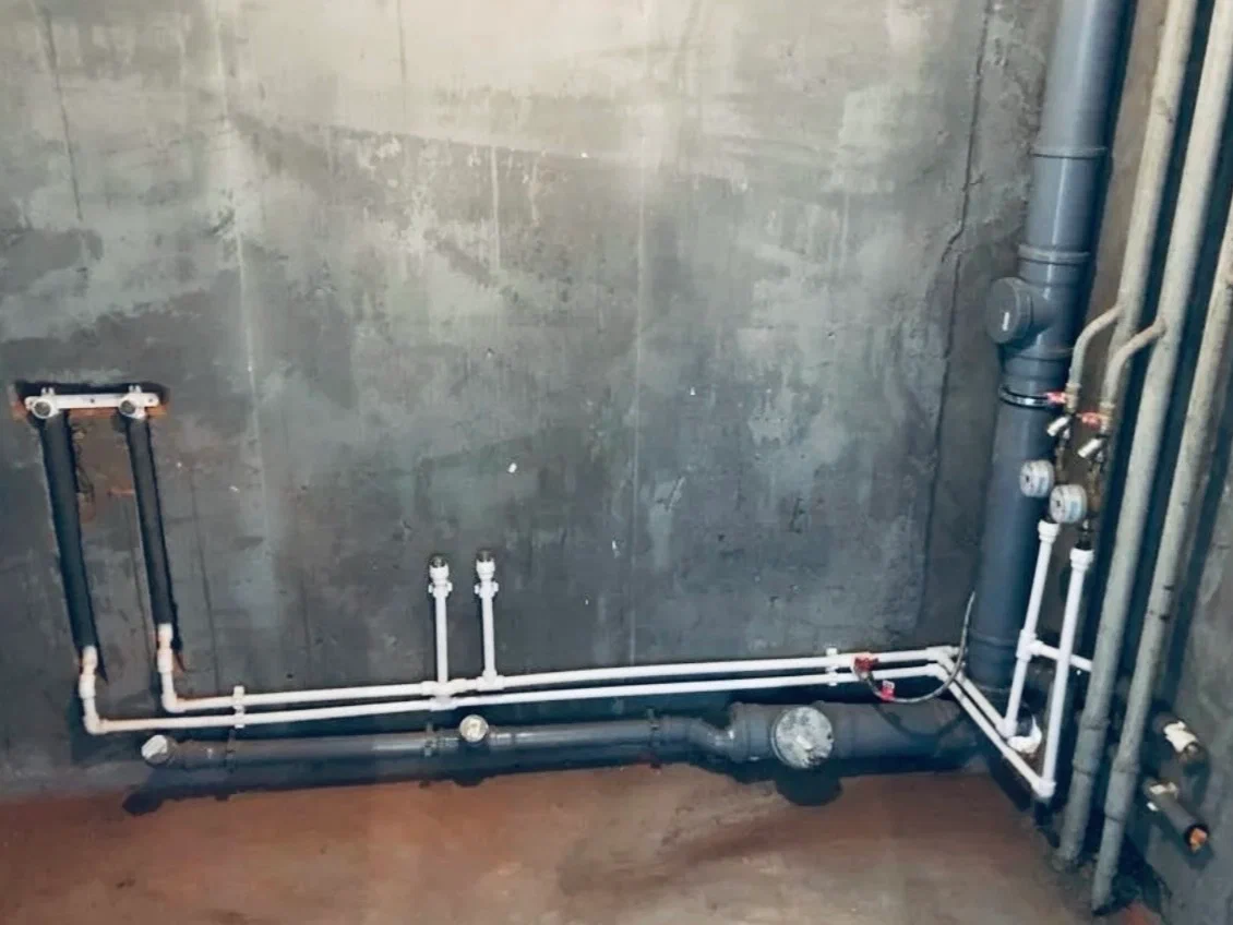 Монтаж сантехнической точки