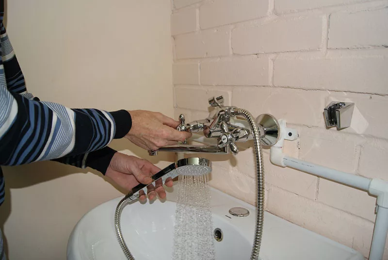 Установка смесителя