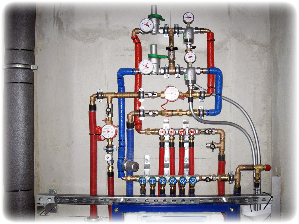 Монтаж сантехнической точки