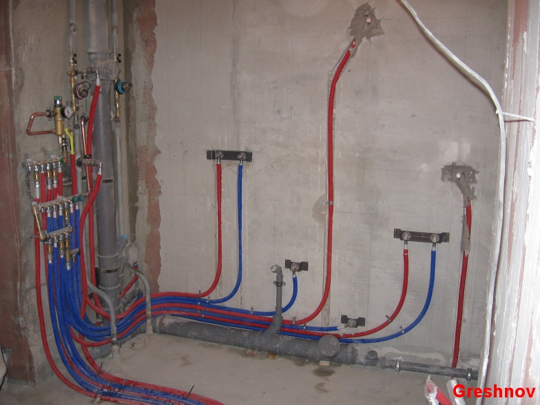 Монтаж сантехнической точки