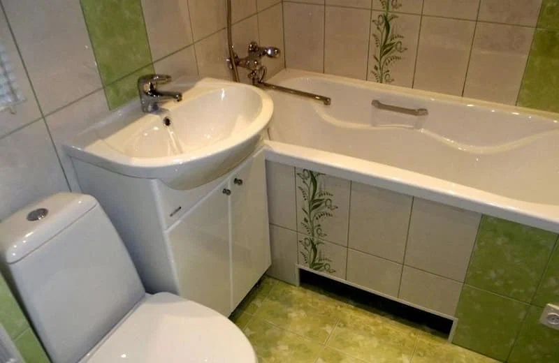 Установка ванны, унитаза и раковины