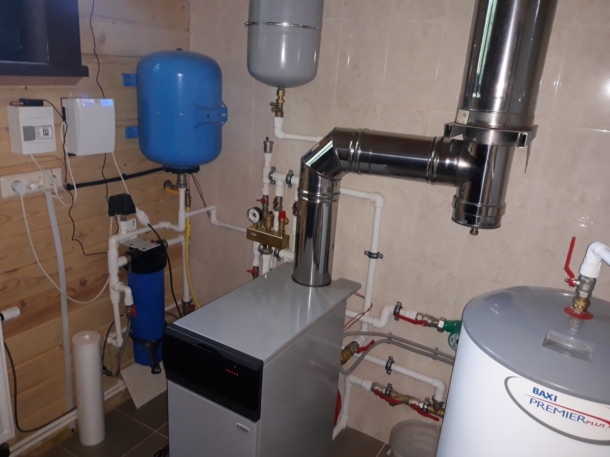 Установка котла