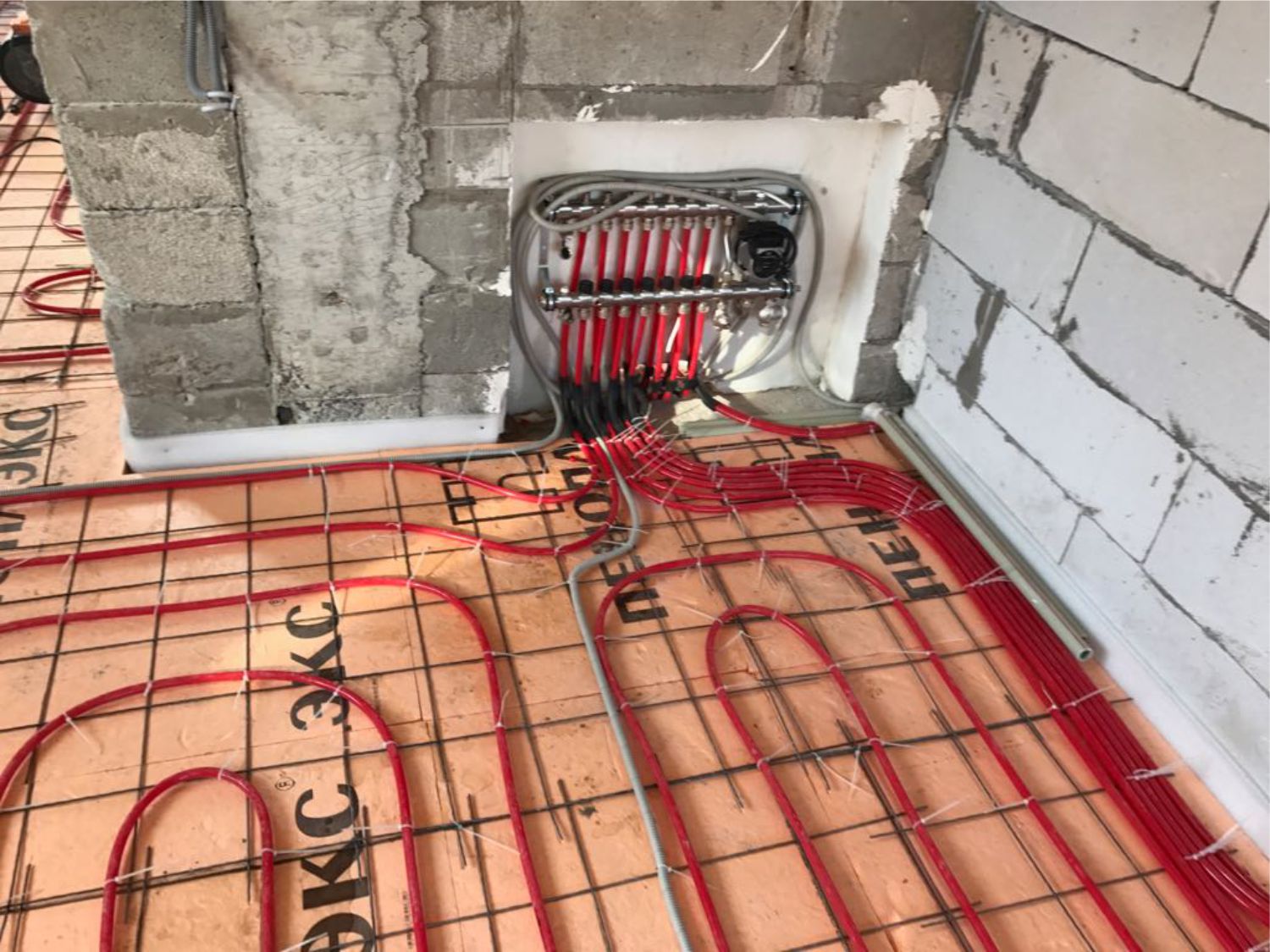 Монтаж теплого пола