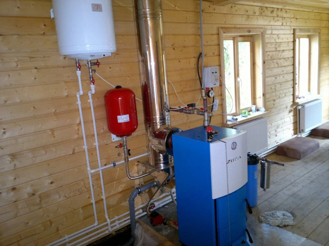 Установка котла