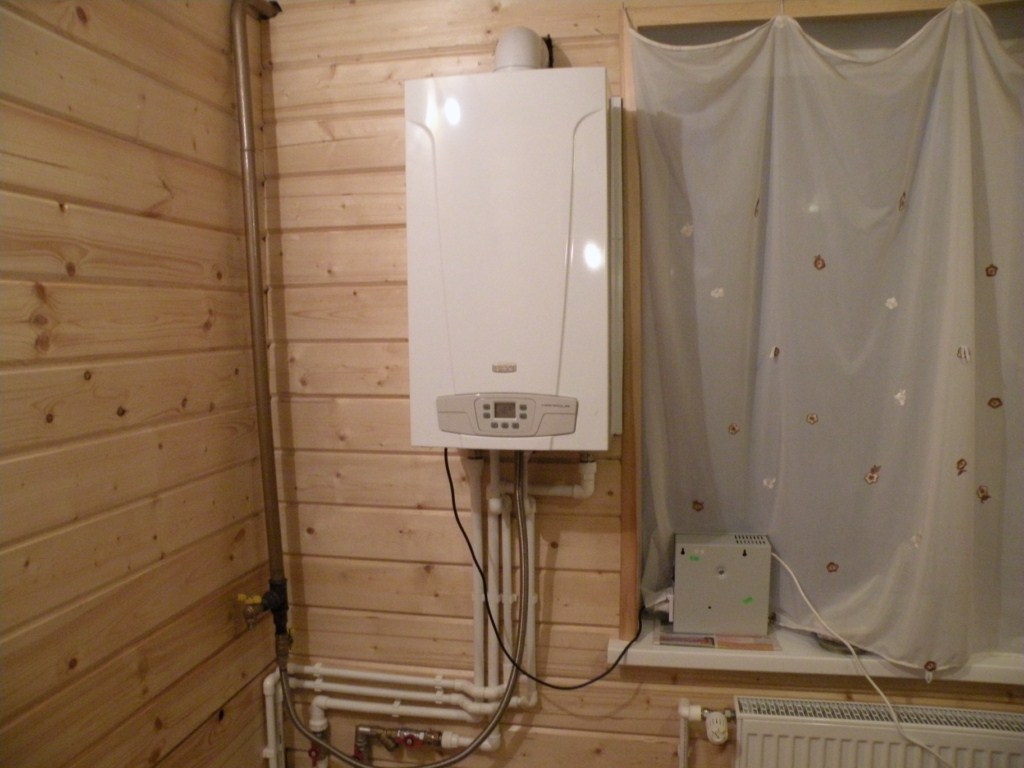 Установка двухконтурного котла