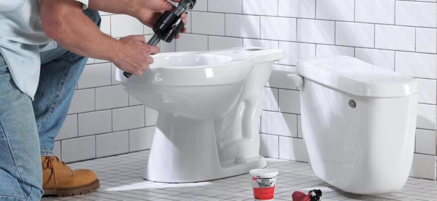 Установка унитаза