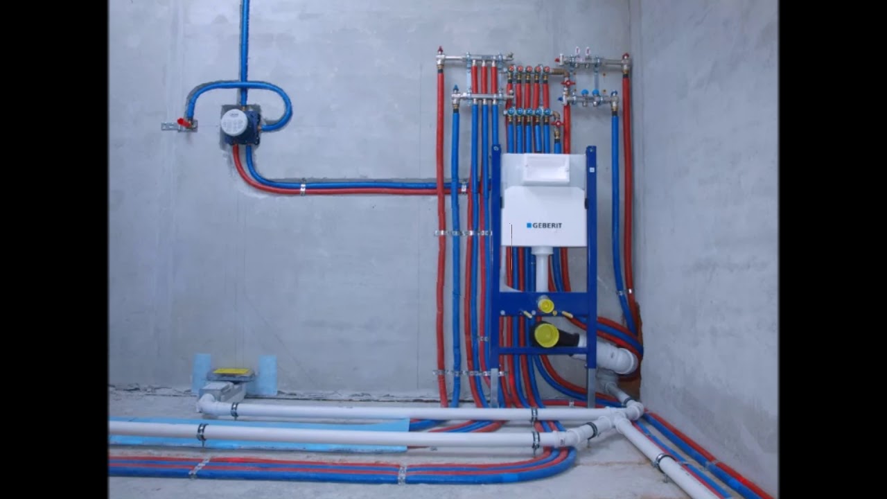 Монтаж сантехнической точки