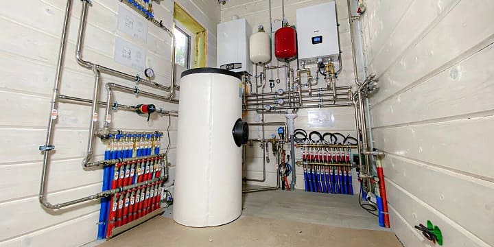 Установка котла