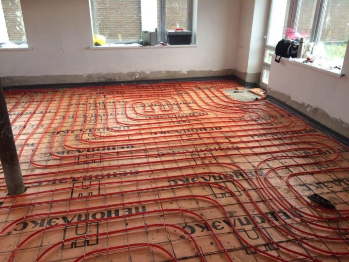 Монтаж теплого пола (1 м²) - Сантехнические услуги