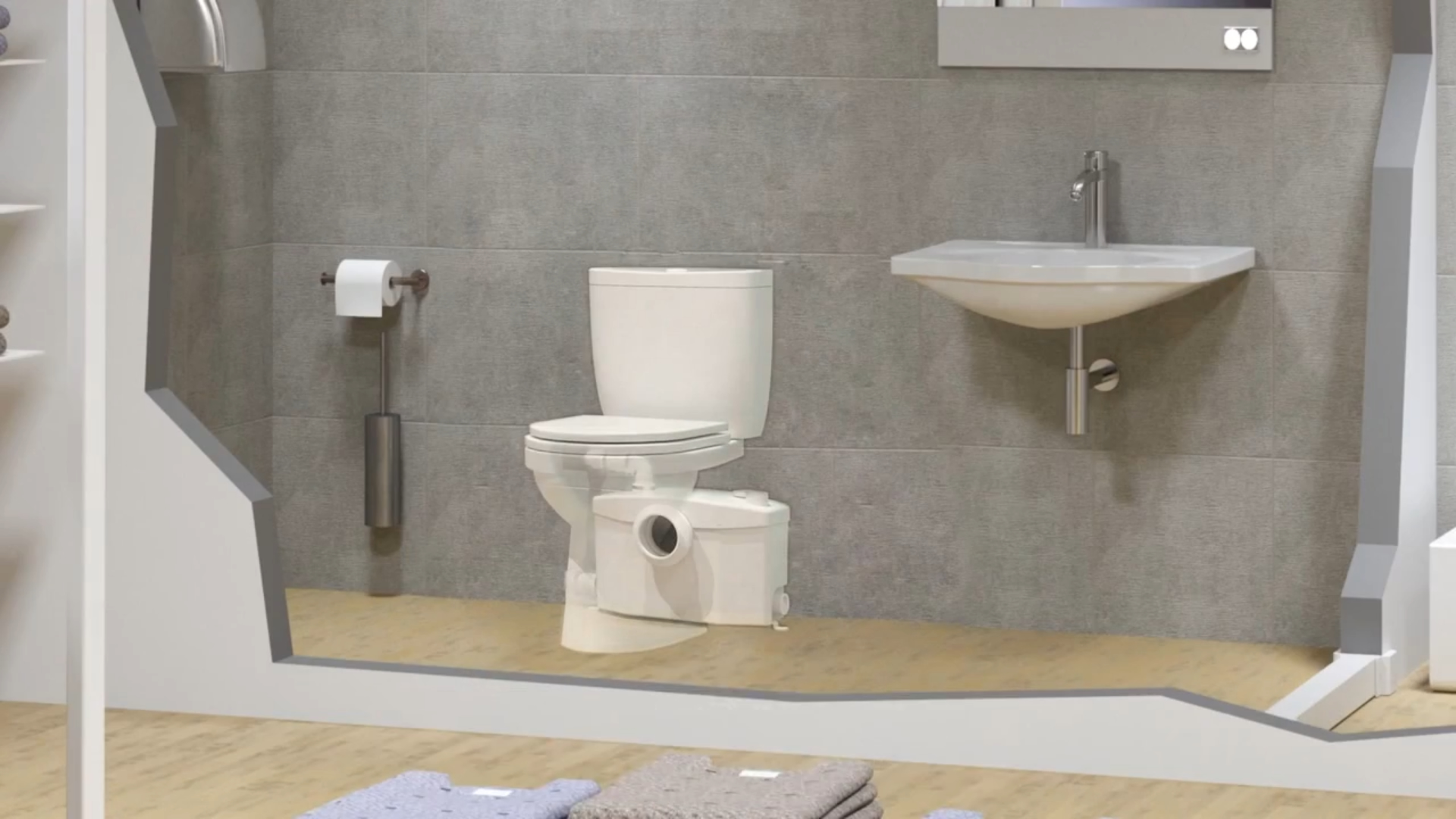 Установка унитаза