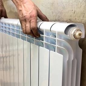 Установка радиатора