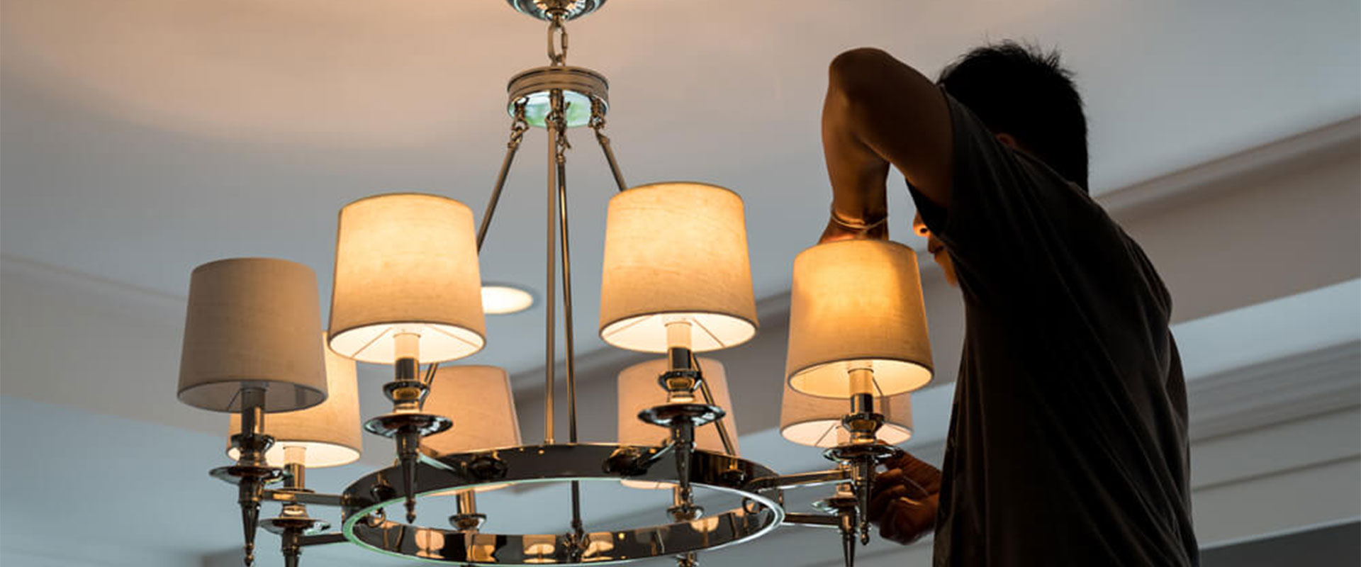 Установка люстры - Электромонтажные услуги