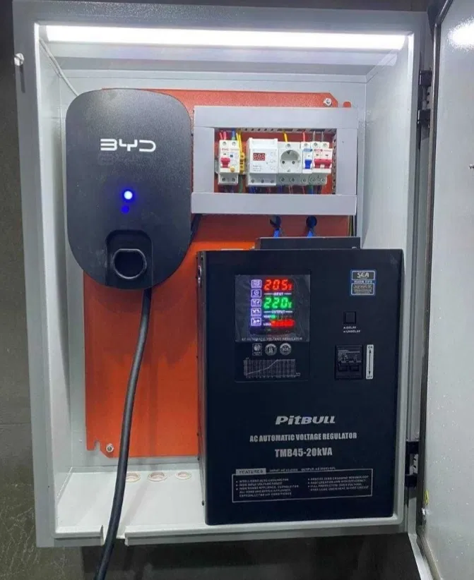 Точка зарядки электромобиля