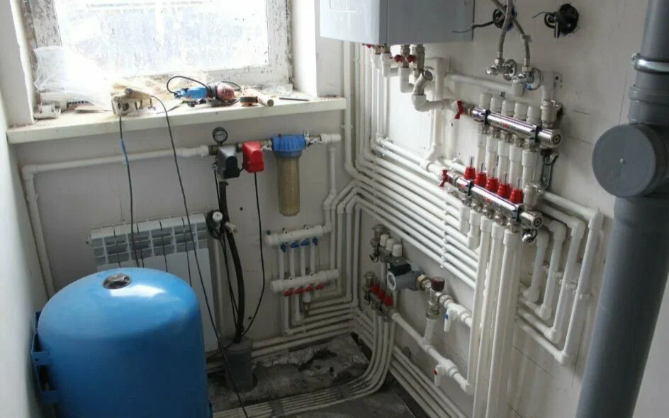 Монтаж сантехнической точки