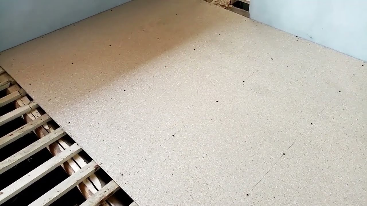 Укладка пола из ДСП
