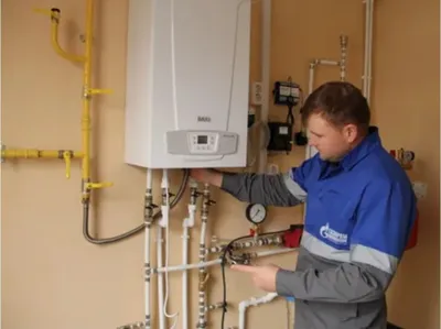 Установка котла