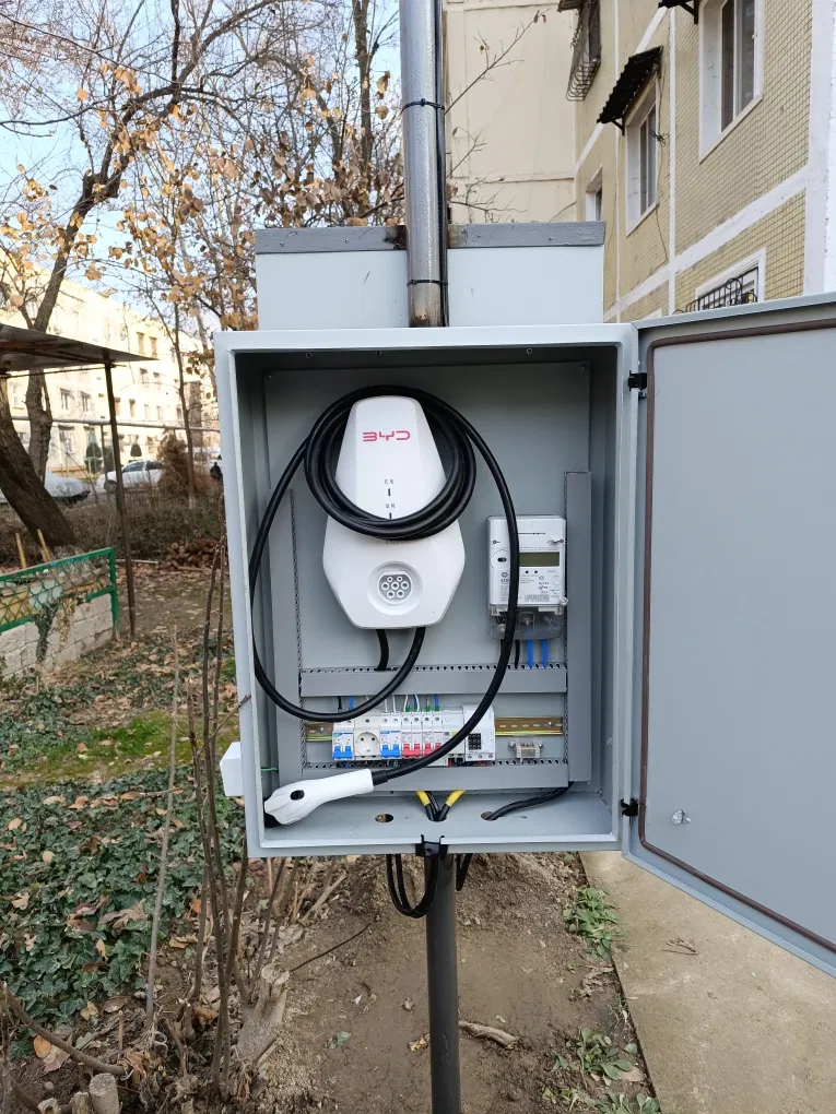 Установка зарядки для электромобиля