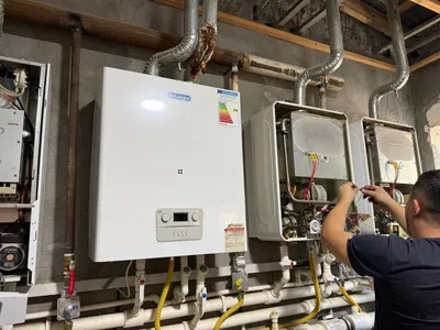 Установка котла