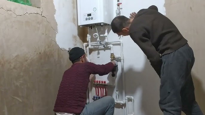 Установка котла