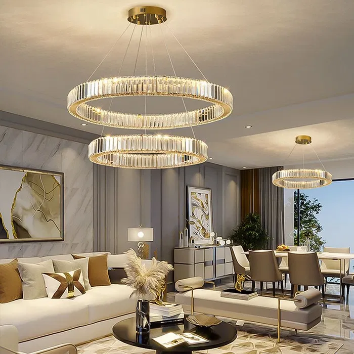 Установка люстры