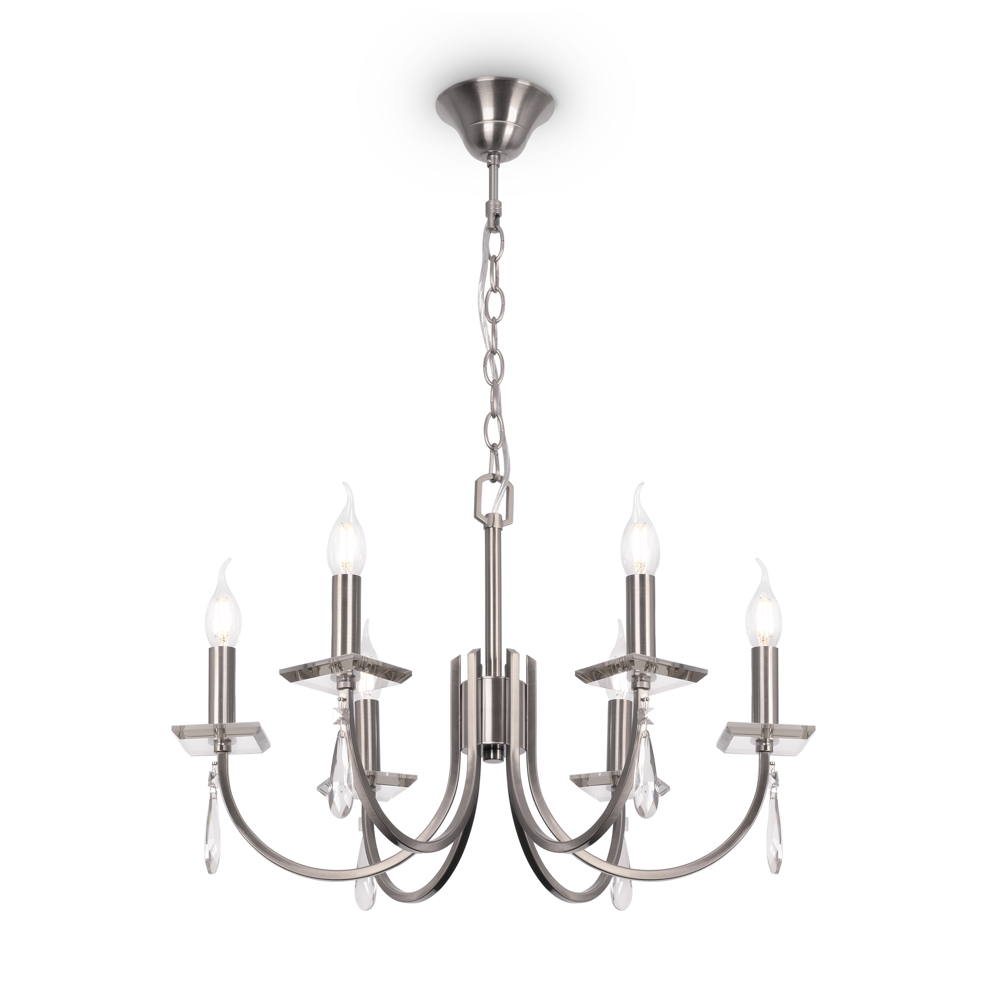 Установка люстры