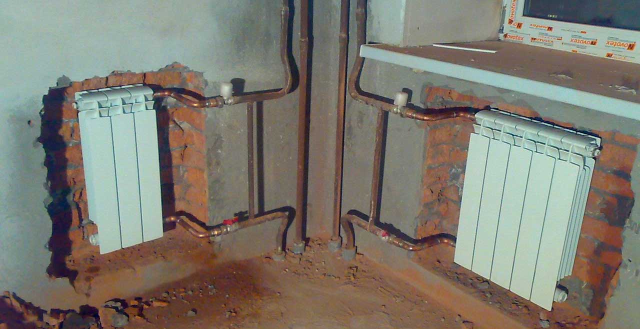 Установка радиаторов