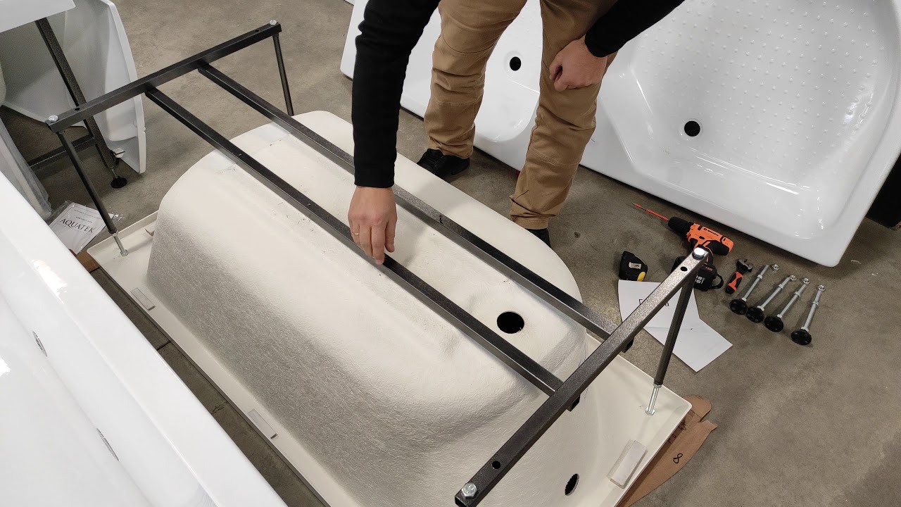 Установка ванны