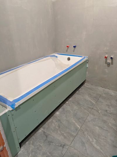 Установка ванны