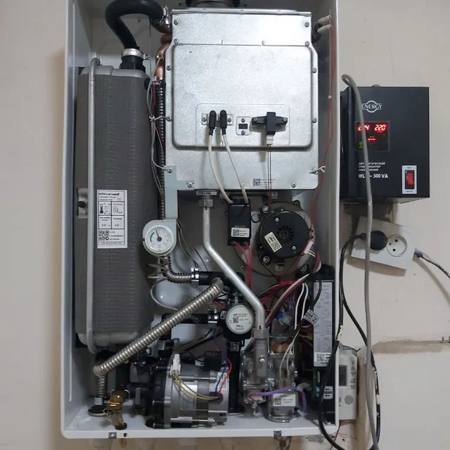 Установка котла