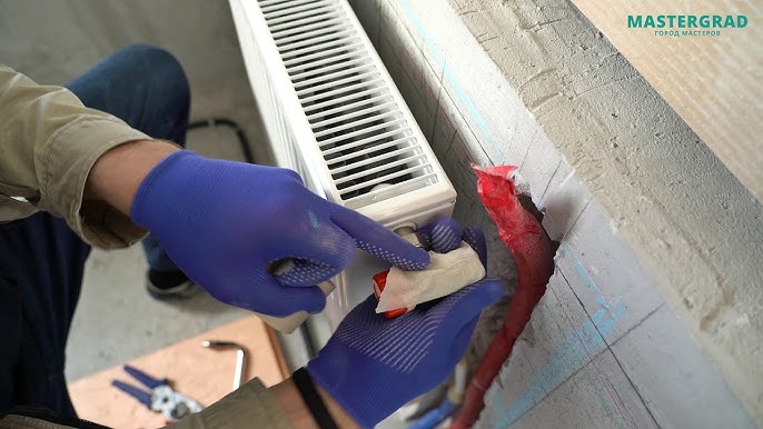 Установка радиатора отопления