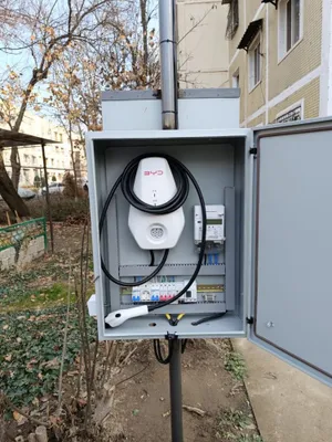 Подключение зарядного устройства для электромобиля