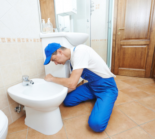 Установка унитаза