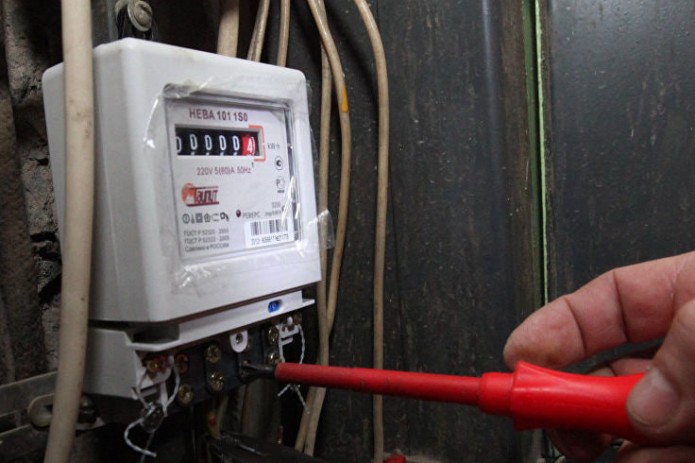 Установка электросчётчика