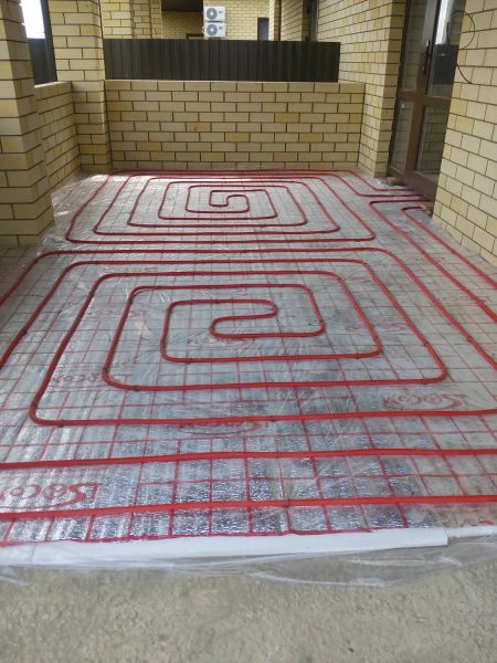 Установка тёплого пола