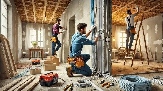 Внутренний ремонт и монтаж электрики